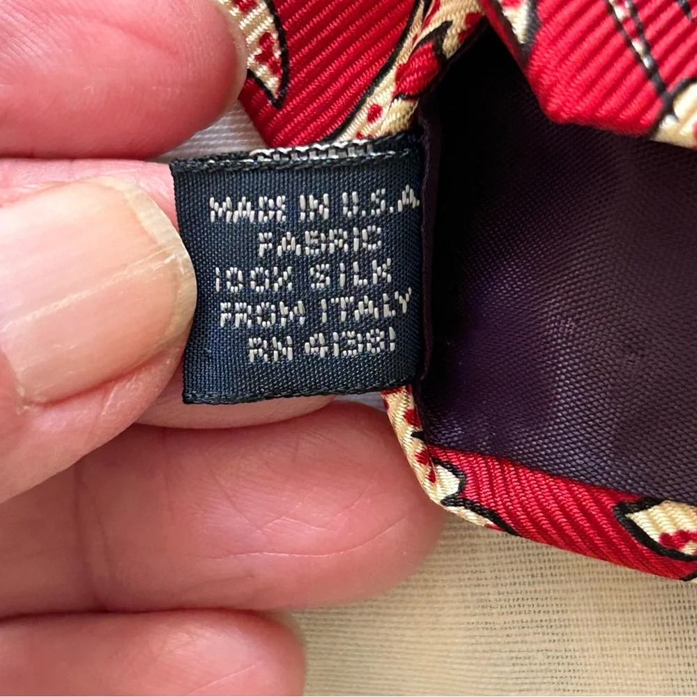 Polo Ralph Lauren Silk handmade tie Office Preppy Quiet luxury